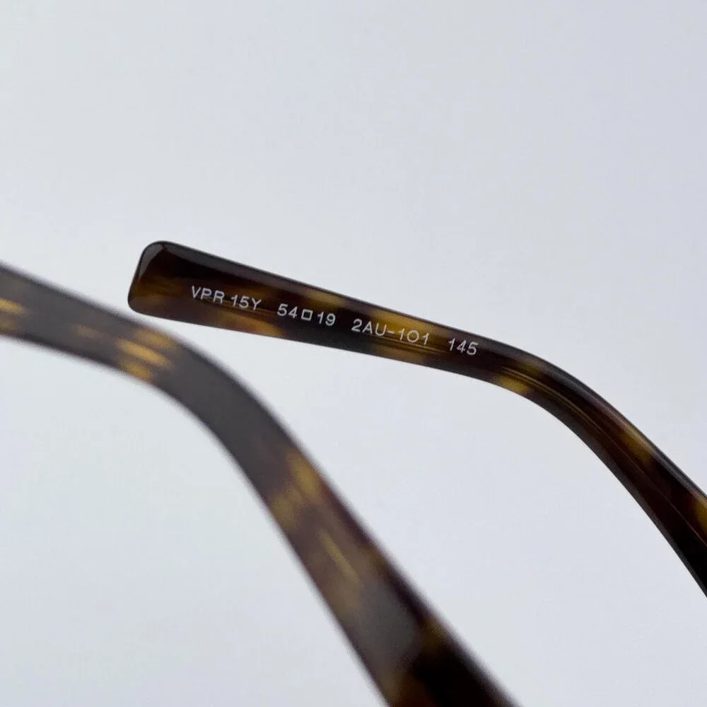 Prada PR15YV 2AU1O1 Women BRAND NEW Eyeglasses Havana Rectangle Unisex